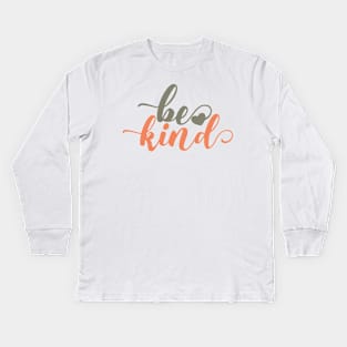 Bee Kind Smile Kids Long Sleeve T-Shirt